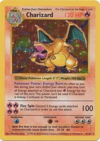 Charizard 1st Edition Shadowless