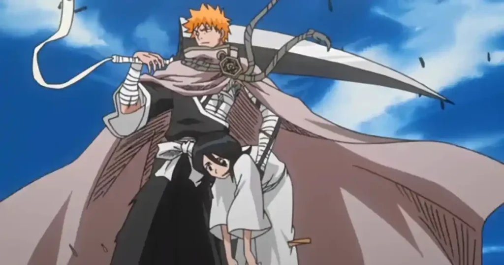 Ichigo dan Rukia di awal seri Bleach