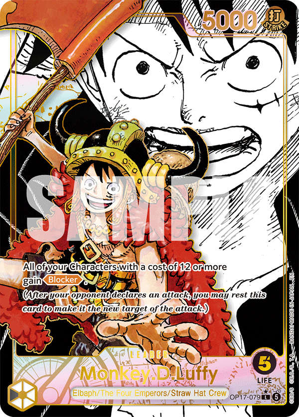 Monkey D. Luffy Super Leader Alt-Art OP17-079
