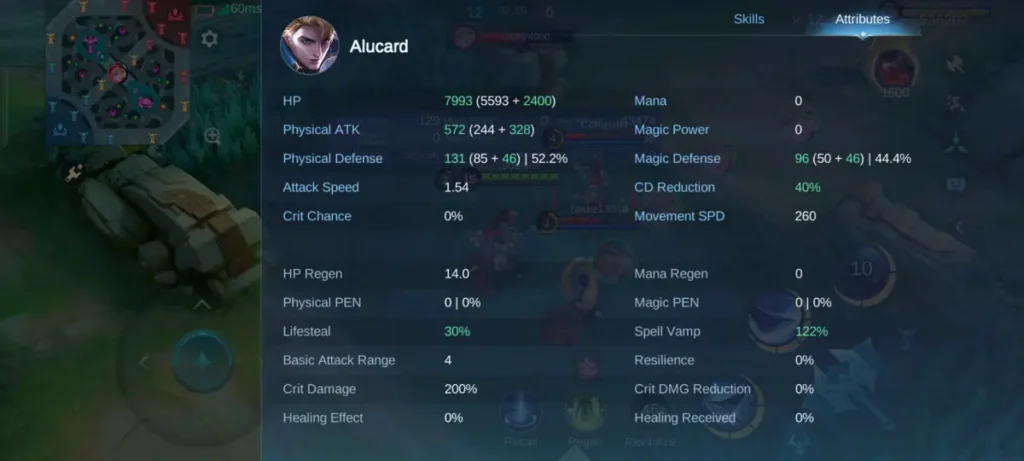Atribut Hero ML