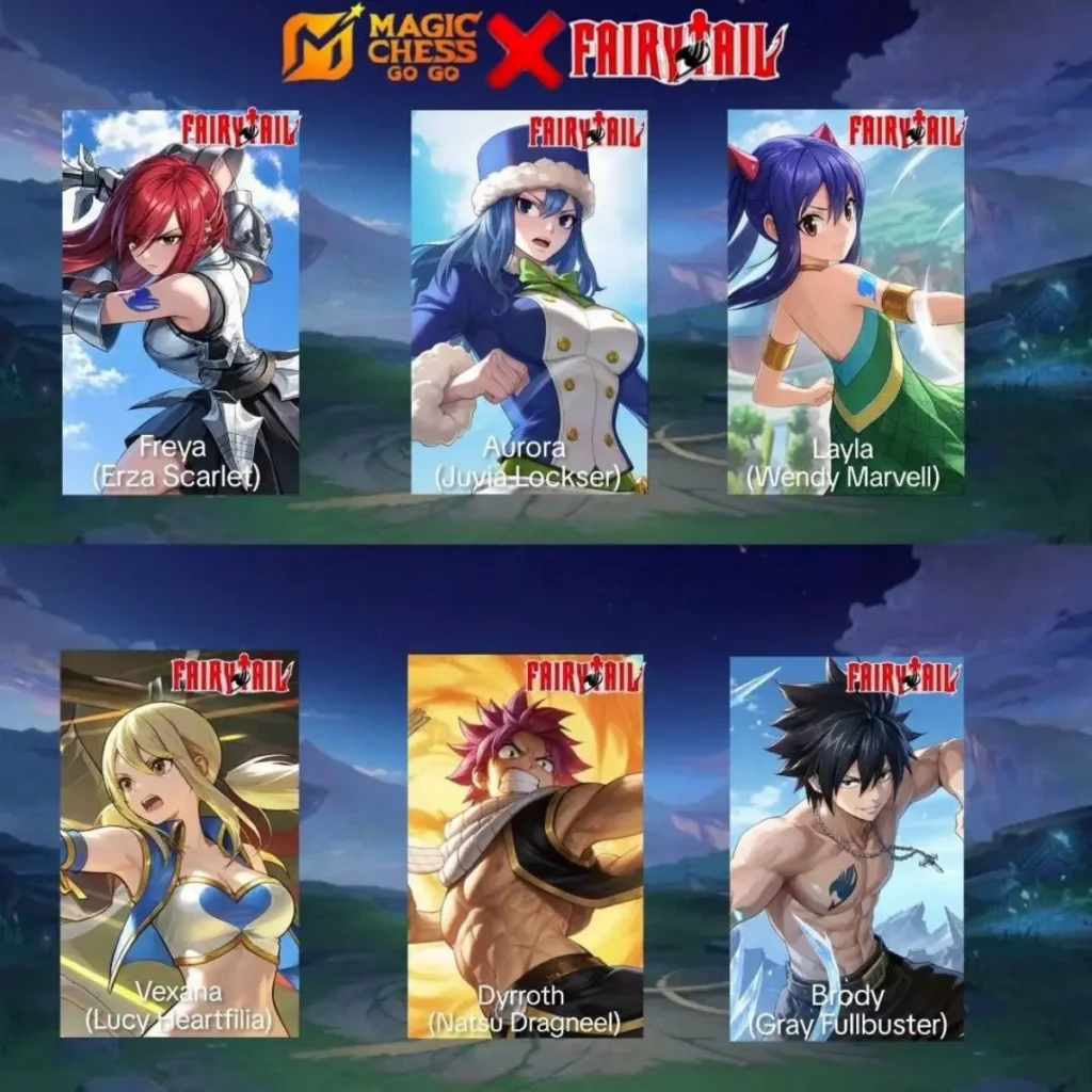 Daftar Karakter Fairy Tail di MCGG dan Hero MLBB-nya